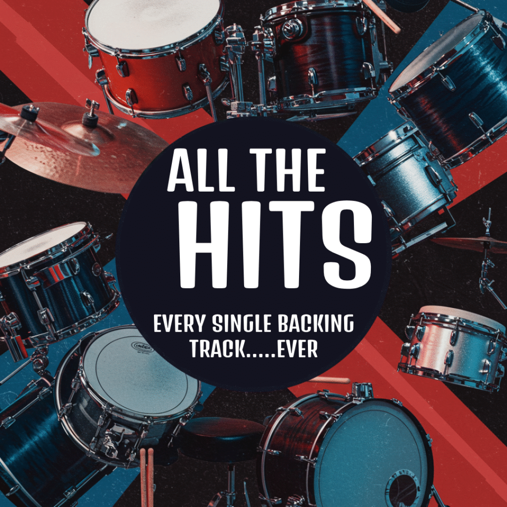 drumless backing track bundle all the hits