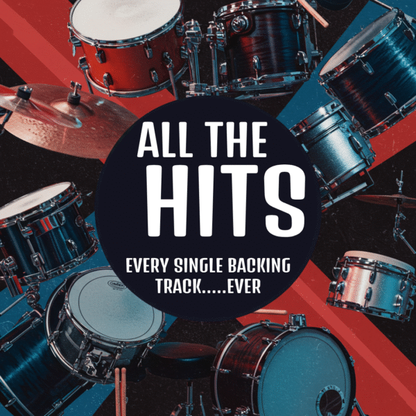 drumless backing track bundle all the hits